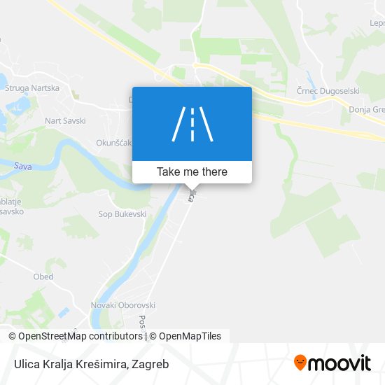 Ulica Kralja Krešimira map