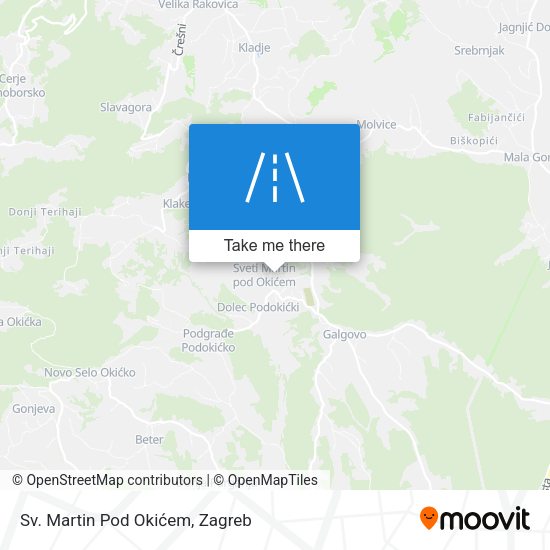 Sv. Martin Pod Okićem map