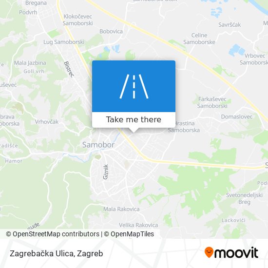 Zagrebačka Ulica map