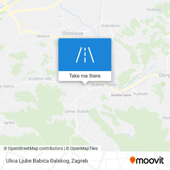 Ulica Ljube Babića Đalskog map