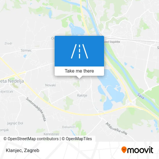 Klanjec map