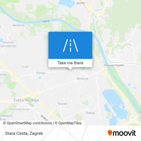 Stara Cesta map