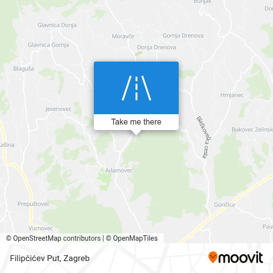 Filipčićev Put map