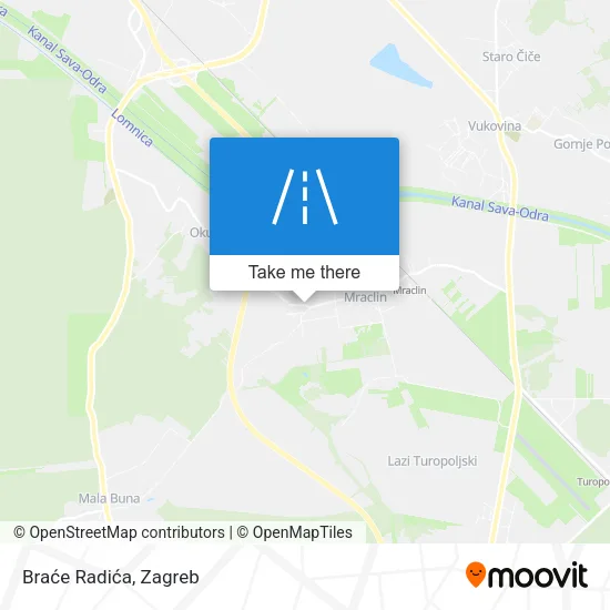 Braće Radića map