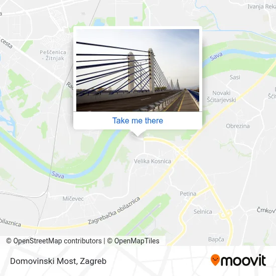 Domovinski Most map