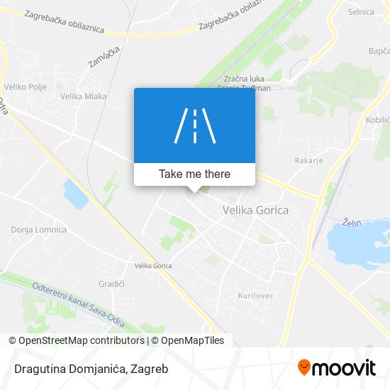 Dragutina Domjanića map