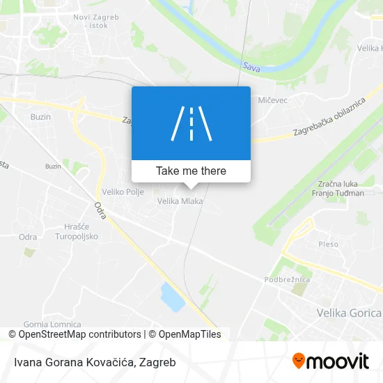 Ivana Gorana Kovačića map