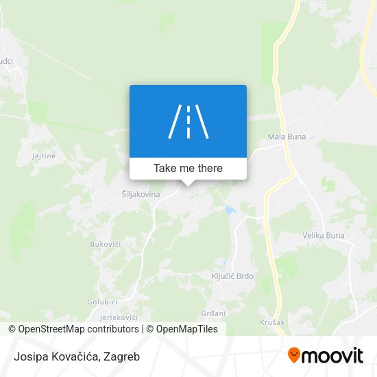 Josipa Kovačića map