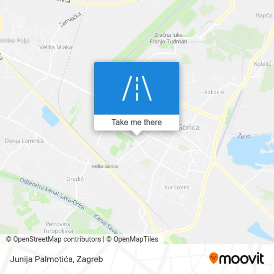 Junija Palmotića map