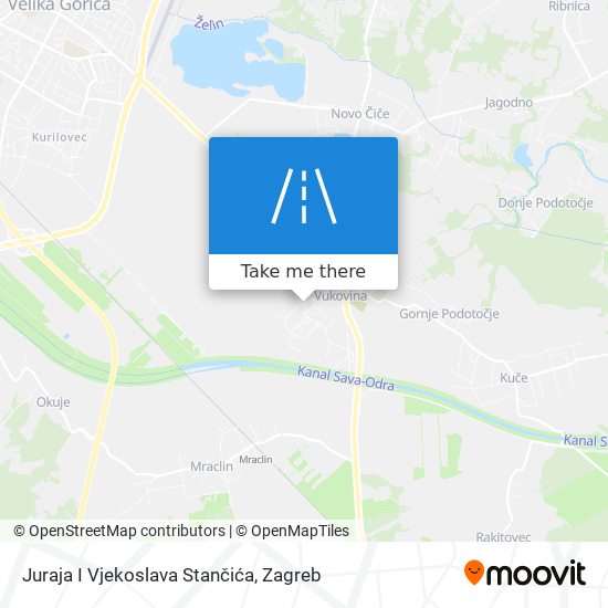 Juraja I Vjekoslava Stančića map