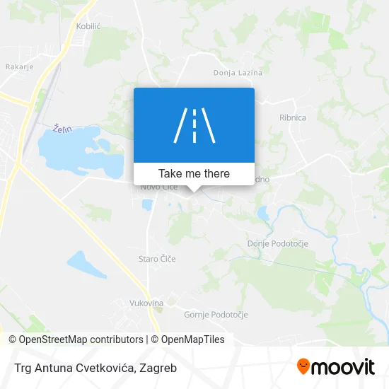 Trg Antuna Cvetkovića map