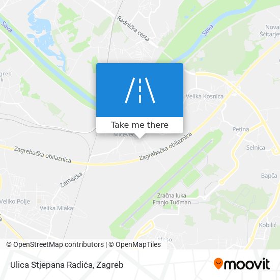 Ulica Stjepana Radića map