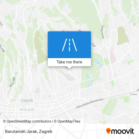 Barutanski Jarak map