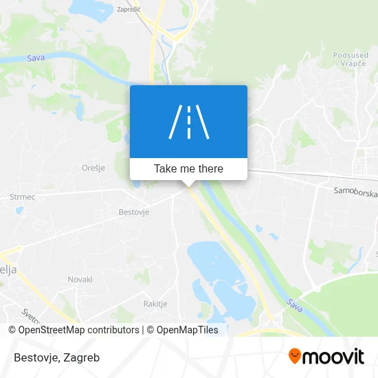 Bestovje map