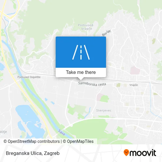 Breganska Ulica map