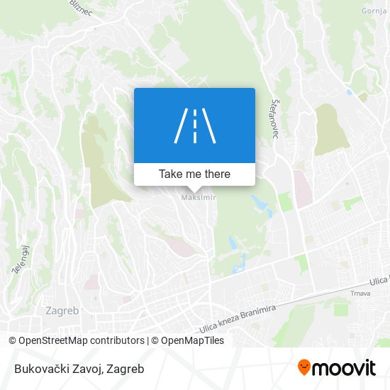 Bukovački Zavoj map