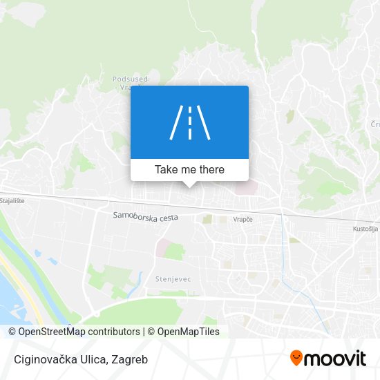 Ciginovačka Ulica map