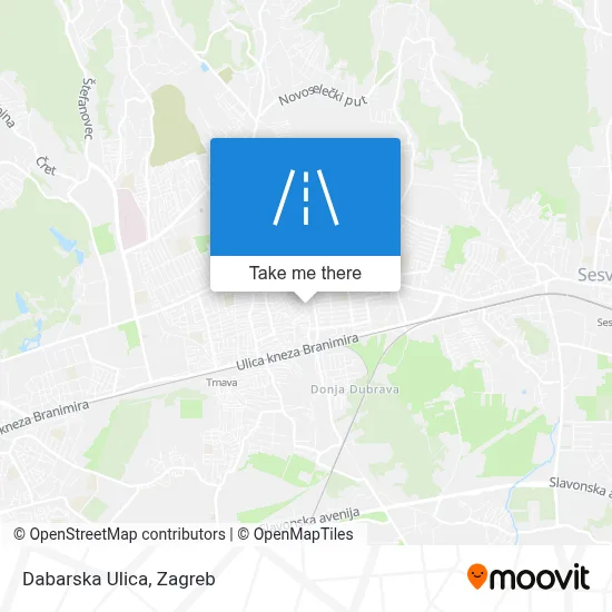 Dabarska Ulica map