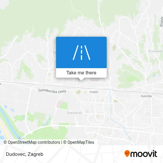 Dudovec map