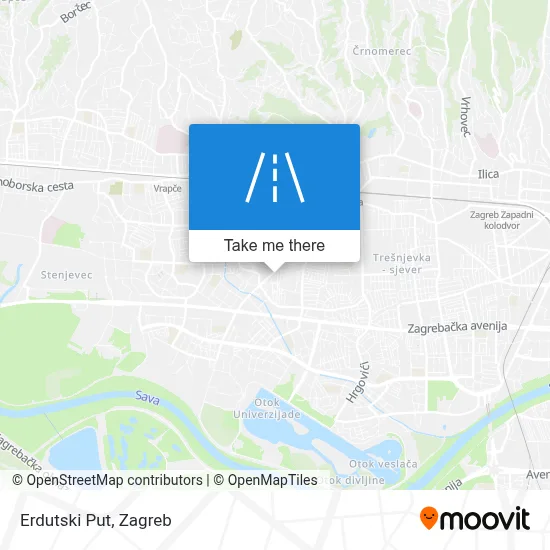 Erdutski Put map
