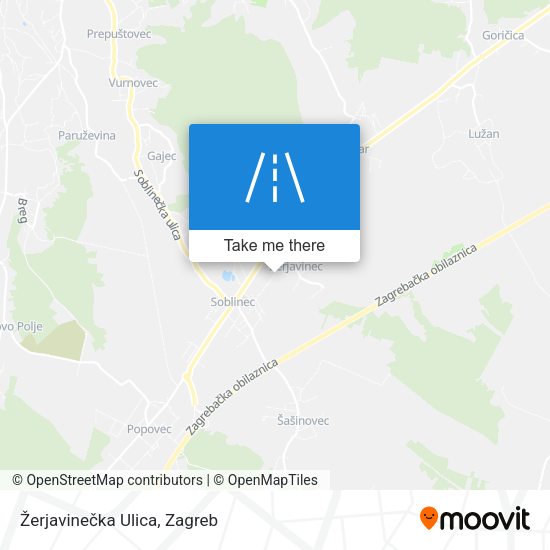 Žerjavinečka Ulica map