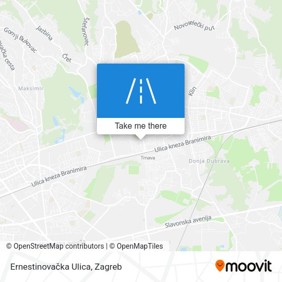 Ernestinovačka Ulica map
