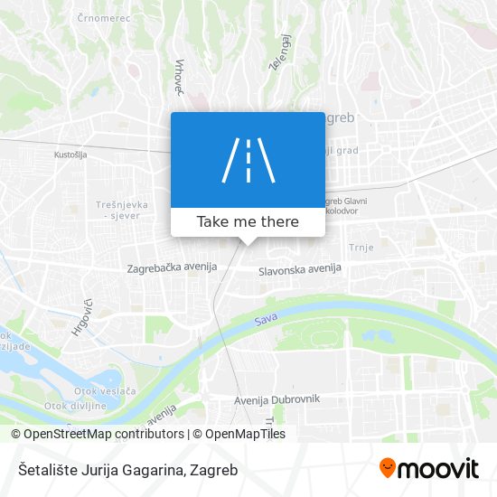 Šetalište Jurija Gagarina map