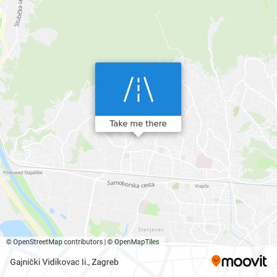 Gajnički Vidikovac Ii. map