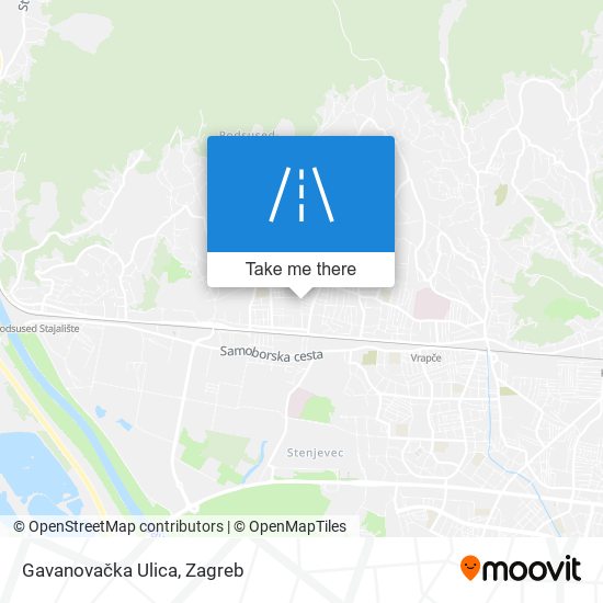 Gavanovačka Ulica map