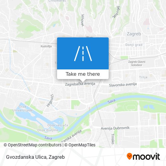 Gvozdanska Ulica map