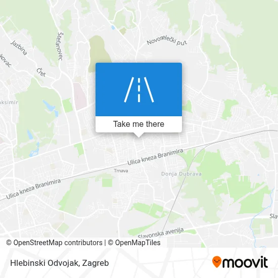 Hlebinski Odvojak map