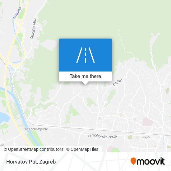 Horvatov Put map