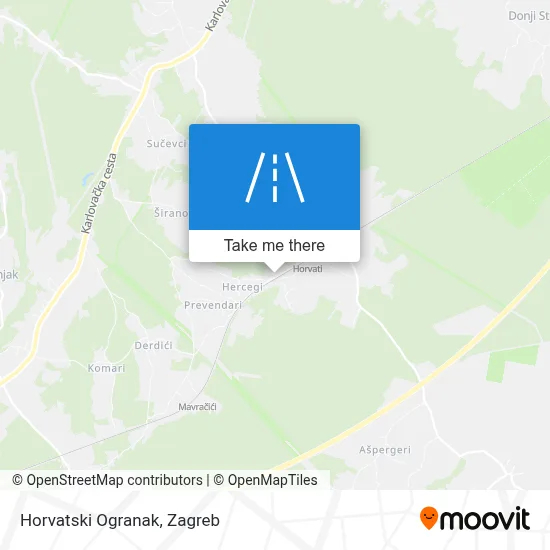 Horvatski Ogranak map