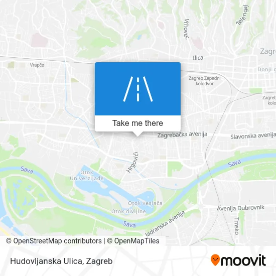 Hudovljanska Ulica map