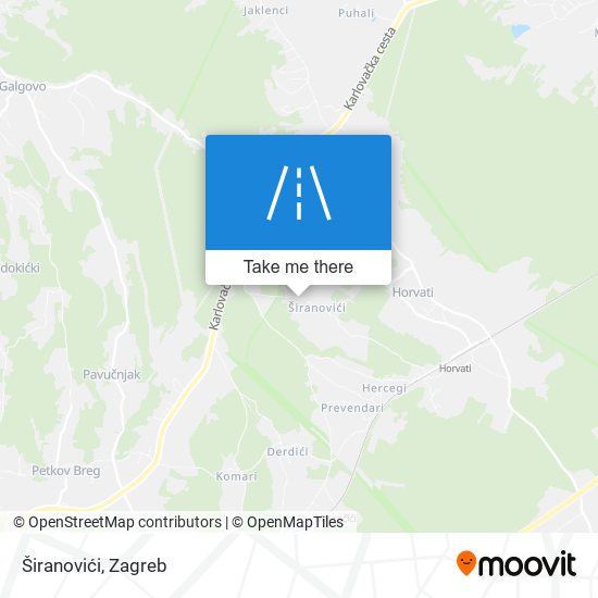 Širanovići map