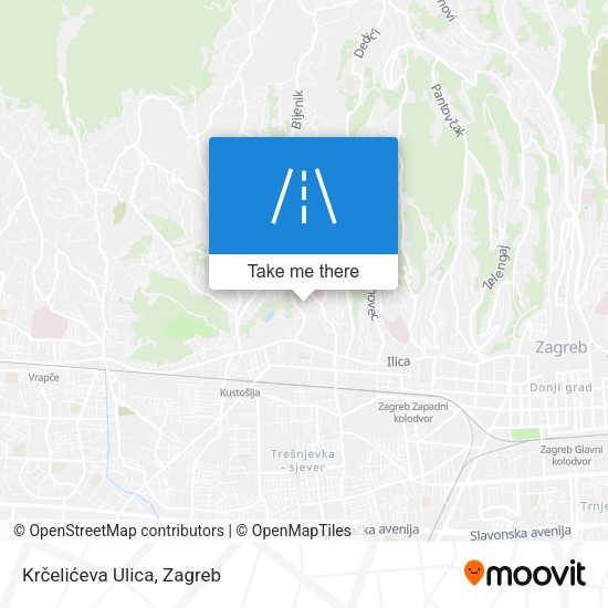 Krčelićeva Ulica map