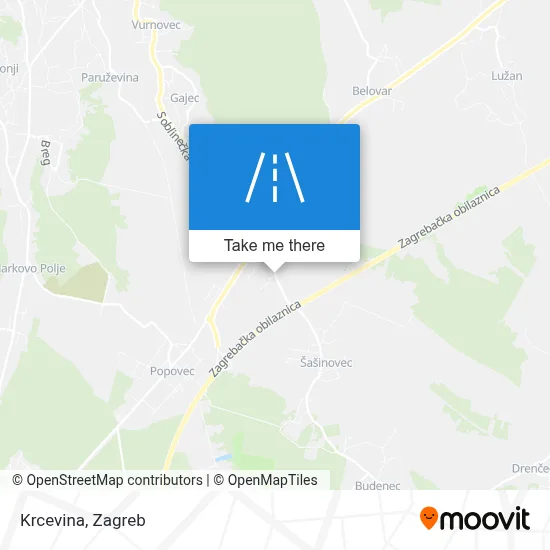 Krčevina map