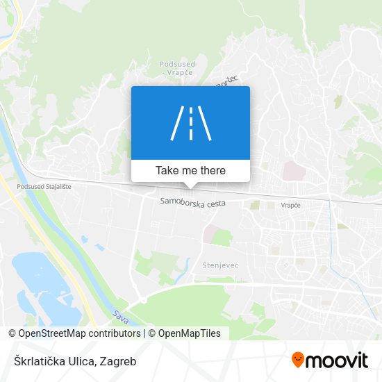 Škrlatička Ulica map