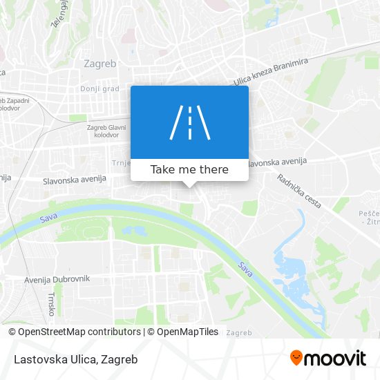 Lastovska Ulica map