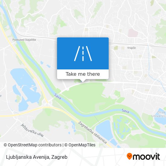 Ljubljanska Avenija map