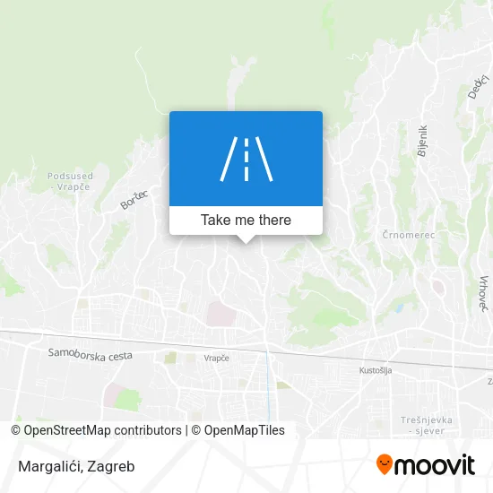 Margalići map