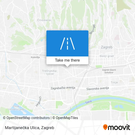 Martijanečka Ulica map