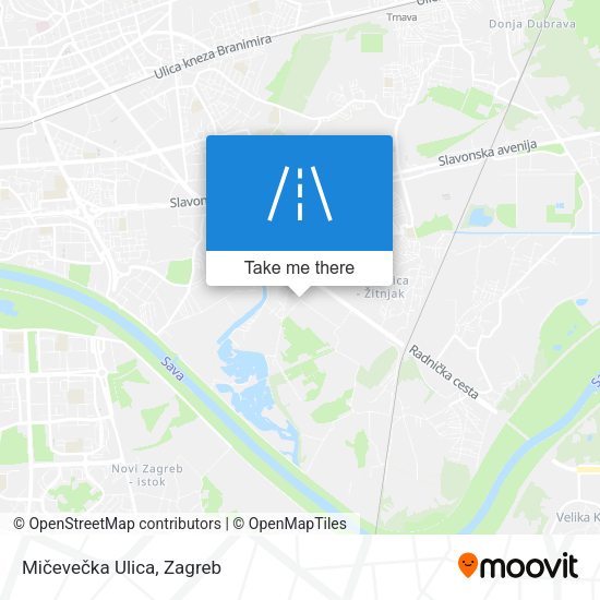 Mičevečka Ulica map