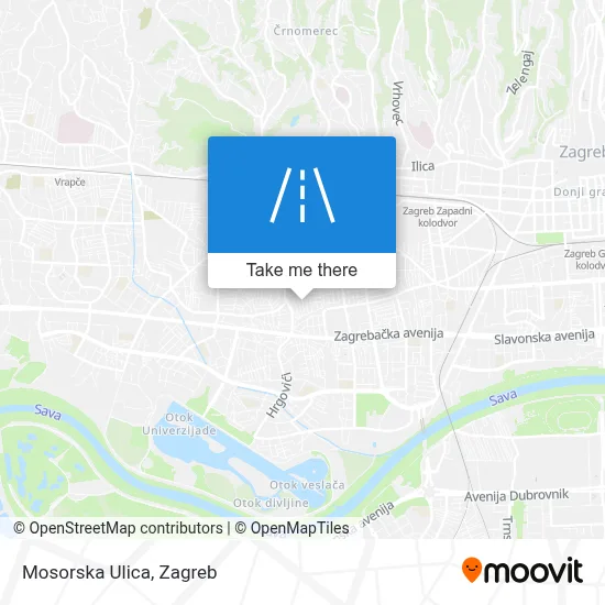 Mosorska Ulica map