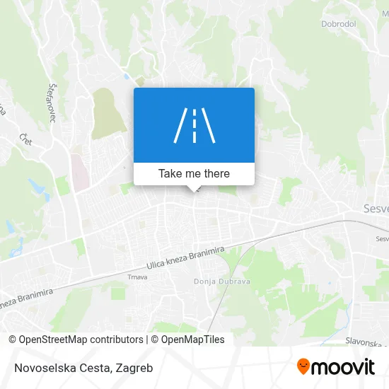 Novoselska Cesta map