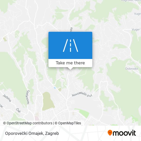 Oporovečki Omajek map