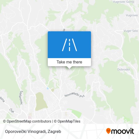 Oporovečki Vinogradi map