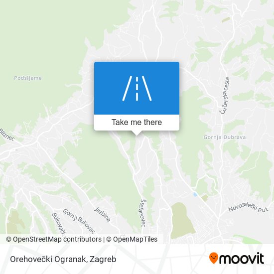 Orehovečki Ogranak map