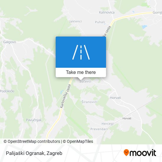 Palijaški Ogranak map