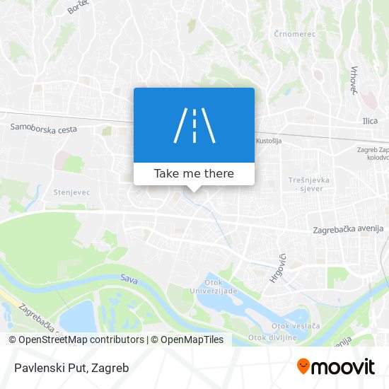 Pavlenski Put map
